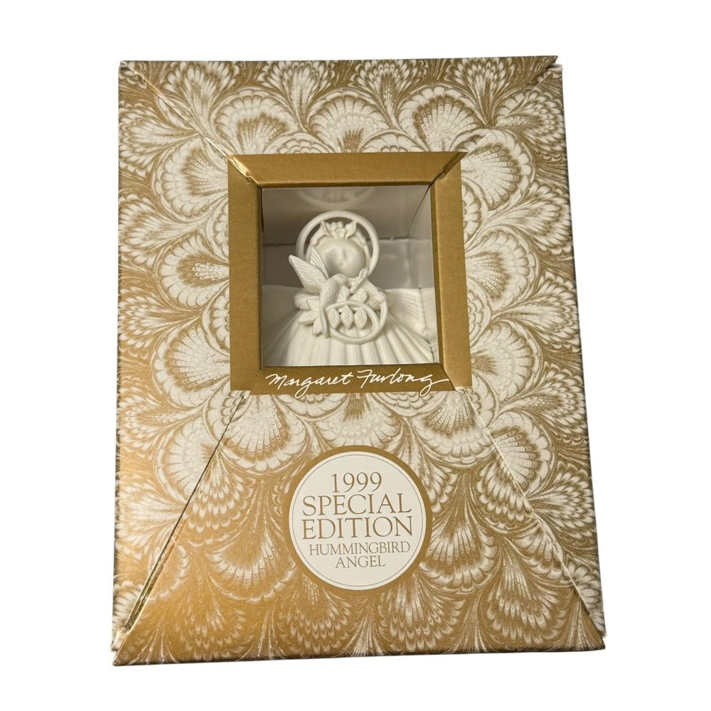 Margaret Furlong 1999 Special Edition Hummingbird Angel 4" Ornament Original Box